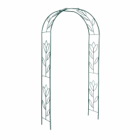 Арка садовая, разборная, 230 &times; 125 &times; 36.5 см, металл, зелёная, &laquo;Тюльпан&raquo;