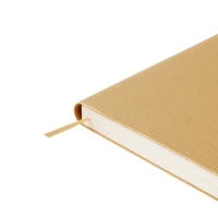 Ежедневник недатированный А5, 128 листов GRAND, интегральная обложка из искусственной кожи, ляссе, кремовый блок 70 г/м2, золотой Ежедневник недатированный А5, 128 листов GRAND, интегральная обложка из искусственной кожи, ляссе, кремовый блок 70 г/м2, золотой