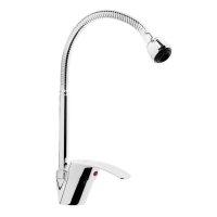 Смеситель для кухни ZEIN ZC2024, гибкий излив, картридж керамика 40 мм, хром Смеситель для кухни ZEIN ZC2024, гибкий излив, картридж керамика 40 мм, хром