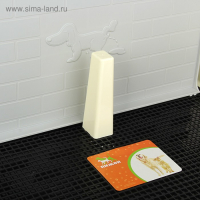 Туалет для собак 67 х 46 х 8 см, со стенкой, съемной решеткой и столбиком, черный Туалет для собак 67 х 46 х 8 см, со стенкой, съемной решеткой и столбиком, черный