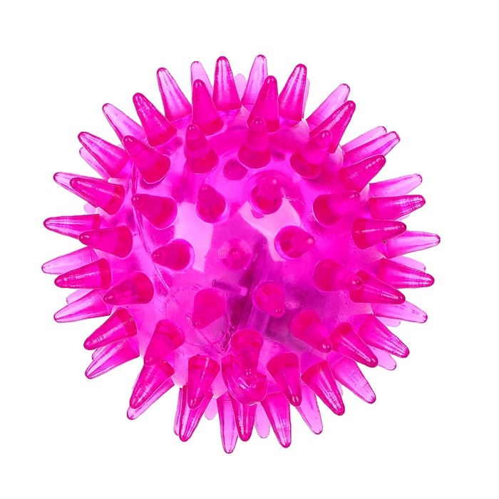 Мяч &laquo;Ёжик&raquo;, световой, матовый, цвета МИКС