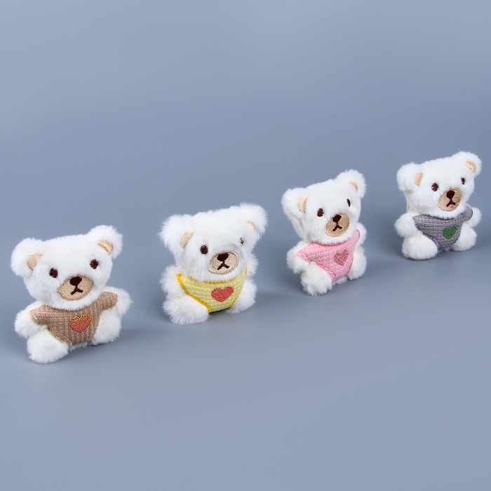 Мягкий магнит &laquo;Медвежонок&raquo;, 6 см, цвет МИКС