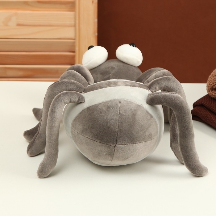 Мягкая игрушка &laquo;Паук&raquo;, 27 см, цвет серый