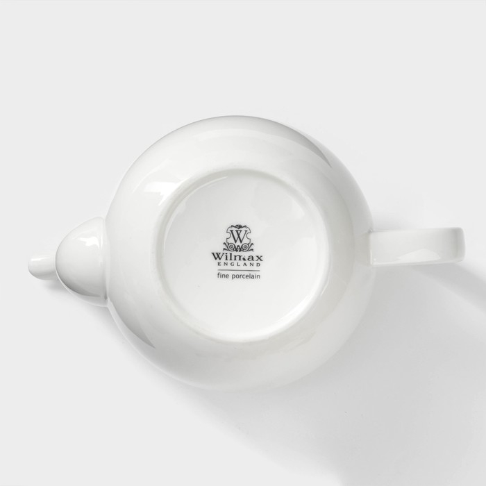 Чайник фарфоровый заварочный Wilmax Olivia &laquo;Классика&raquo;, 1,75 л, цвет белый