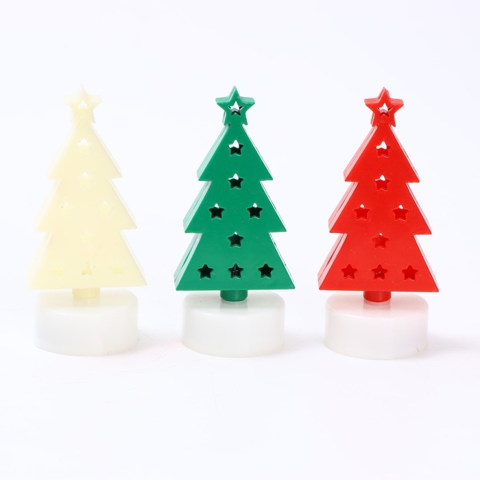 Свеча светодиодная «Ёлочка», цвета МИКС Свеча светодиодная «Ёлочка», цвета МИКС