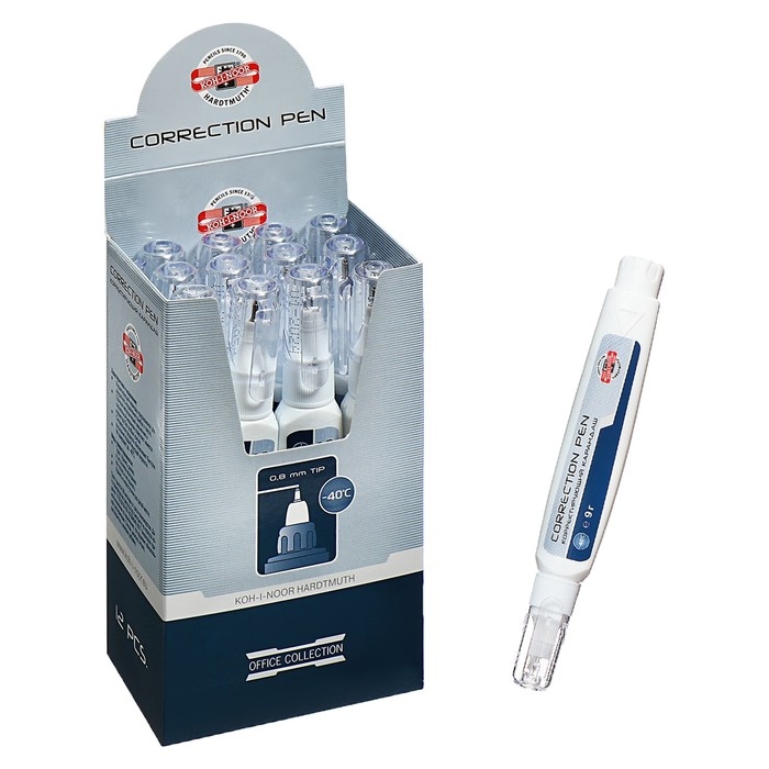Корректор-ручка 9г K-I-N металлический наконечник, флакон, морозостойкий Корректор-ручка 9г K-I-N металлический наконечник, флакон, морозостойкий