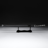 Сувенирное оружие "Катана Хизока" 100 см, клинок 60 см, чёрная, на подставке Сувенирное оружие "Катана Хизока" 100 см, клинок 60 см, чёрная, на подставке