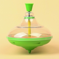 Юла прозрачная &laquo;Чебурашка&raquo;