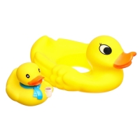 Набор резиновых игрушек для ванны &laquo;Фламинго.Уточка&raquo;, 2 шт, с пищалкой, виды МИКС, Крошка Я