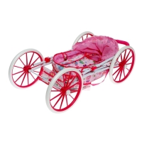 Коляска для кукол универсальная, с корзиной, сумкой, металлический каркас Коляска для кукол универсальная, с корзиной, сумкой, металлический каркас