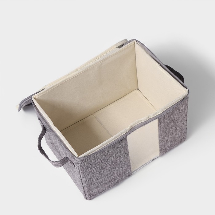 Кофр для хранения вещей LaDо́m &laquo;Грэй&raquo;, 30&times;21&times;20 см, цвет серый