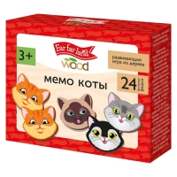 Игра настольная мемо «Коты» Far far land wood (24 фишки в коробке) Игра настольная мемо «Коты» Far far land wood (24 фишки в коробке)