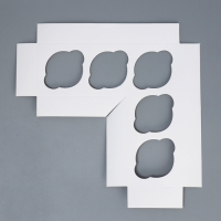 Коробка для капкейков и бенто-торта, кондитерская упаковка «Сердечки», 25 х 25 х 10 см Коробка для капкейков и бенто-торта, кондитерская упаковка «Сердечки», 25 х 25 х 10 см