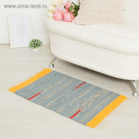 Ковер &laquo;СТРАЙП&raquo;, вид1, размер 50х80 см (&plusmn; 3 см), хлопок, цвет МИКС