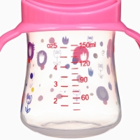 Бутылочка для кормления &Oslash;50мм ШГ, +0мес., 150мл, цвет розовый