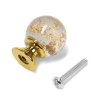 Ручка кнопка CAPPIO PK106, D=25 мм, пластик, цвет золото Ручка кнопка CAPPIO PK106, D=25 мм, пластик, цвет золото