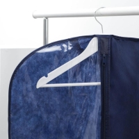 Чехол для одежды, 60&times;100 см, спанбонд, цвет синий