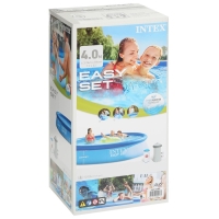 Бассейн надувной Easy Set, 396 х 84 см, фильтр-насос, 28142 INTEX Бассейн надувной Easy Set, 396 х 84 см, фильтр-насос, 28142 INTEX