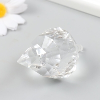 Декор для творчества пластик "Фигурная сосулька, кристалл" прозрачный 4,3х4,3х8,3 см