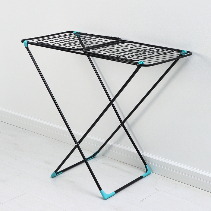 Сушилка для белья напольная, 220&times;50&times;90 см, 25 м, цвет черный