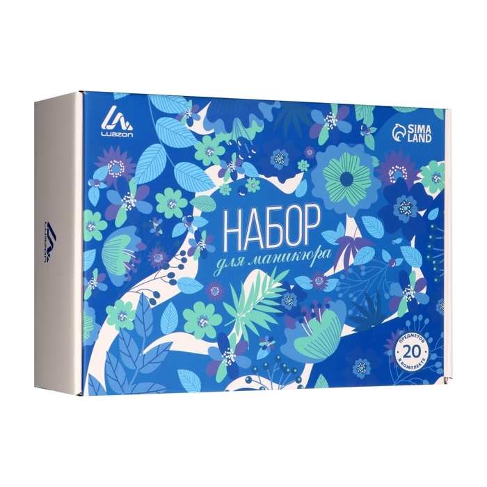 Набор для маникюра Luazon, лампа LUF-19, 54 Вт, 18 диодов, инструменты, лаки Набор для маникюра Luazon, лампа LUF-19, 54 Вт, 18 диодов, инструменты, лаки