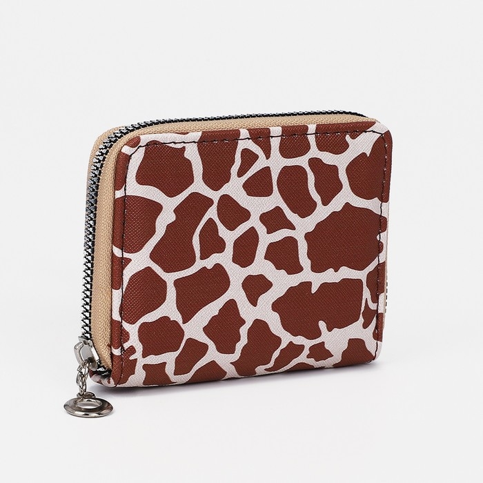 Кошелёк на молнии, отдел для карт, для монет, цвет коричневый Кошелёк на молнии, отдел для карт, для монет, цвет коричневый