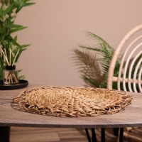 Коврик плетёный круглый 38 см