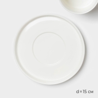 Чайная пара Magistro Modern, 220 мл, 15×15×8 см, фарфор, белая Чайная пара Magistro Modern, 220 мл, 15×15×8 см, фарфор, белая