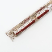 Бумага силиконизированная &laquo;Полоски&raquo;, бордовые, для выпечки, 0,38 х 5 м