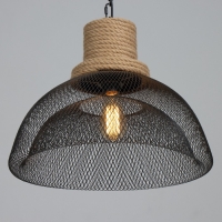 Люстра BayerLux "Райбен" 1хЕ27 черный 44х44х60см