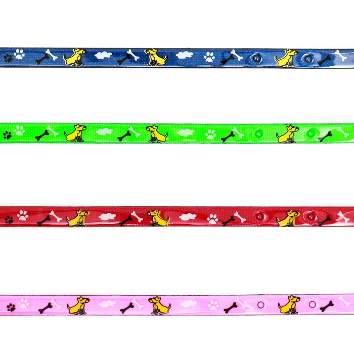 Ошейник "Верный пёс", 30 х 1 см, микс цветов