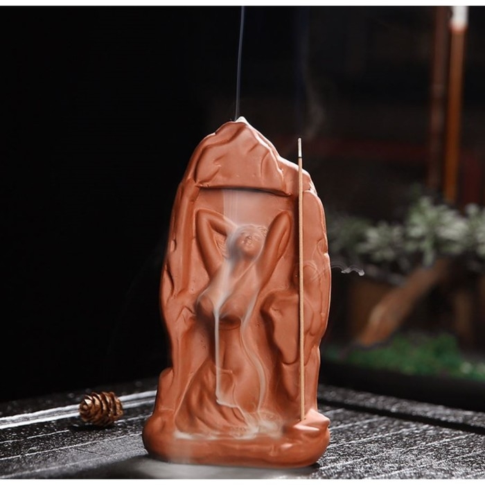 Подставка для благовоний Подставка для благовоний "Девушка в скале" 17х10см