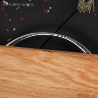 Доска разделочная с металлической ручкой Mаgistrо, 29&times;18&times;1,2 см, дуб