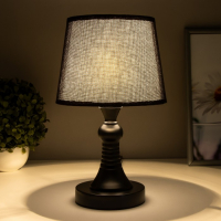 Лампа настольная Е27 25W 220В "Турон черная" 31х19х19 см RISALUX
