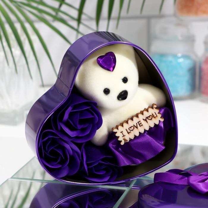 Мыльные розочки и медвежонок, набор Мыльные розочки и медвежонок, набор