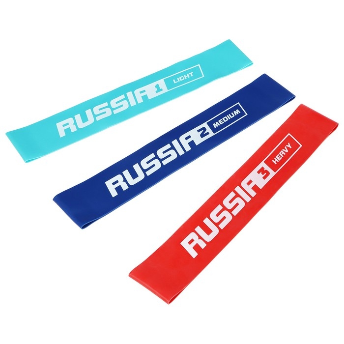 Набор для фитнеса ONLYTOP «Россия»: 3 фитнес-резинки, бутылка для воды, массажный мяч Набор для фитнеса ONLYTOP «Россия»: 3 фитнес-резинки, бутылка для воды, массажный мяч