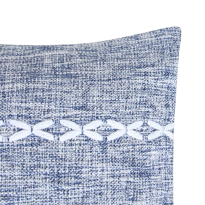 Наволочка декоративная Этель Косичка цвет синий,45х45 см полиэстер