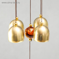 Музыка ветра металл "Эйфелева башня" 4 колокольчика 41 см Музыка ветра металл "Эйфелева башня" 4 колокольчика 41 см