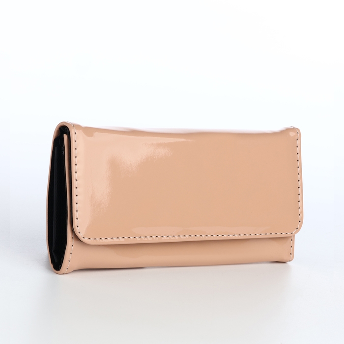 Кошелёк женский на магните, цвет бежевый Кошелёк женский на магните, цвет бежевый