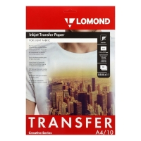 Бумага термотрансферная, для светлых тканей А4, 10 листов LOMOND, 140 г/м2, односторонняя Бумага термотрансферная, для светлых тканей А4, 10 листов LOMOND, 140 г/м2, односторонняя