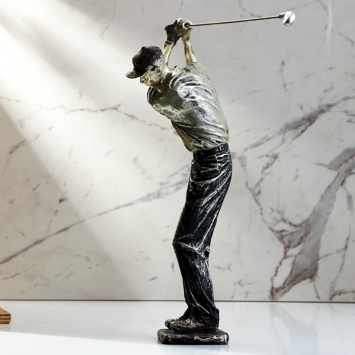 Статуэтка полистоун &laquo;Гольфист&raquo; 15 х 8 х 37 см