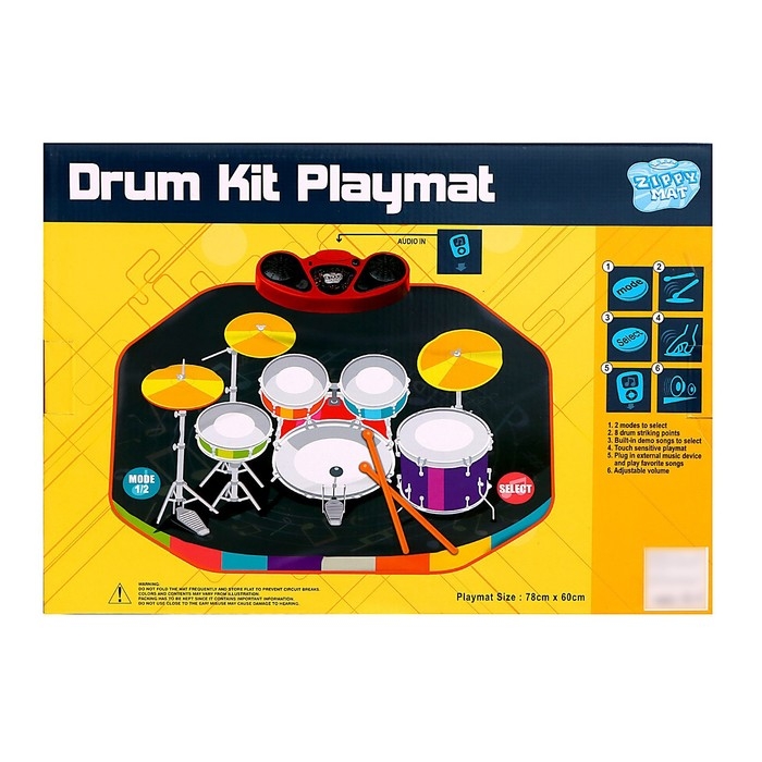 Музыкальный коврик «Барабанная установка», 78 × 60 см Музыкальный коврик «Барабанная установка», 78 × 60 см