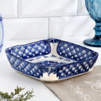 Блюдо &laquo;Сухарница&raquo;, гжель, микс