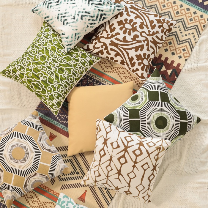 Наволочка декоративная 40х40 см, Circle green, 100% хлопок Наволочка декоративная 40х40 см, Circle green, 100% хлопок