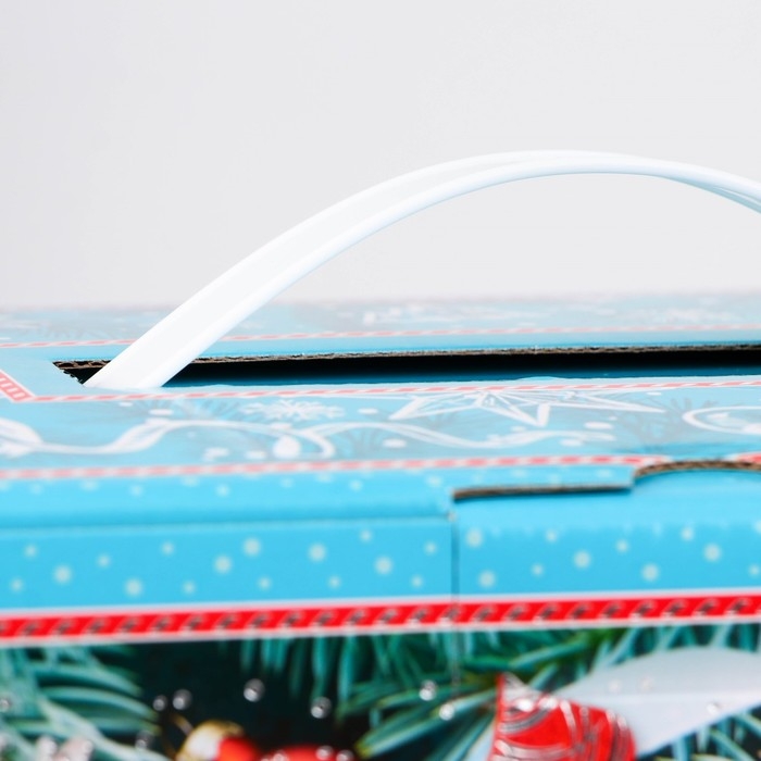 Коробка подарочная новогодняя Биг бокс 34 х30 х 14 см. Новый год