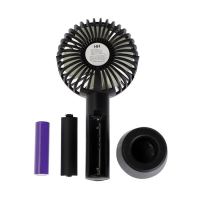 Портативный вентилятор Luazon LOF-02, 3 скорости, 800 мАч, черный Портативный вентилятор Luazon LOF-02, 3 скорости, 800 мАч, черный