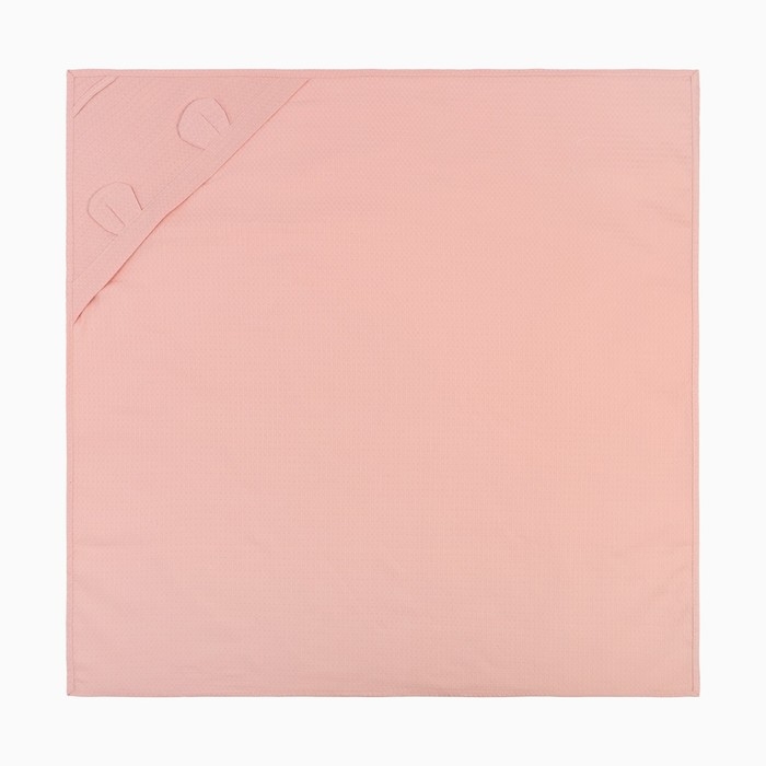 Детский вафельный уголок Экономь и Я 90х90 см, пудра,100% хлопок, 200 г/м2