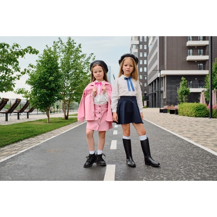 Рубашка детская KAFTAN, размер 32 (110-116 см), цвет белый