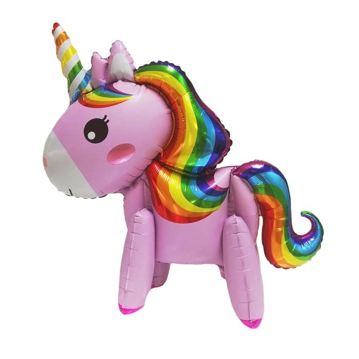 Шар фольгированный 24 Шар фольгированный 24" «Единорог-игрушка», цвет розовый, под воздух
