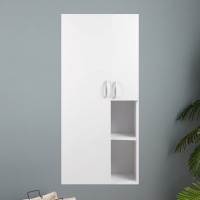 Шкаф для ванной комнаты, белый, 55 х 120 х 30 см